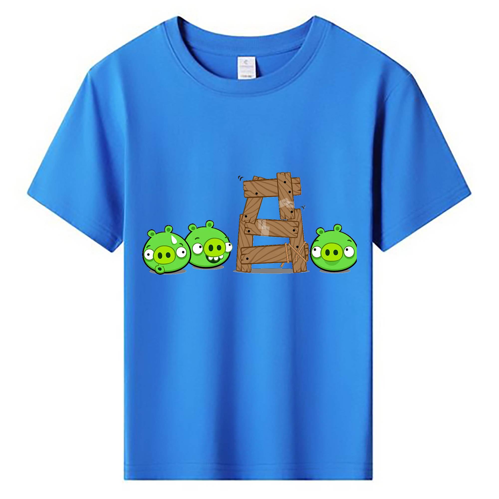 （画像用） Angry Birds アングリーバード 綿100％キッズTシャツ（フロントプリント）